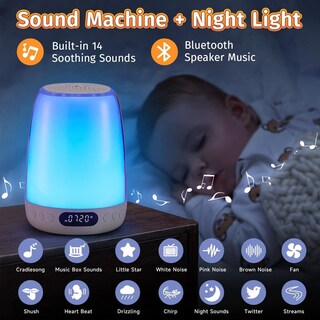 Foto 7 | Foto 7 | Luz Nocturna One Fire Rgb 48 Colores Regulable Y Táctil Recargable Inteligente Portátil Para Niños