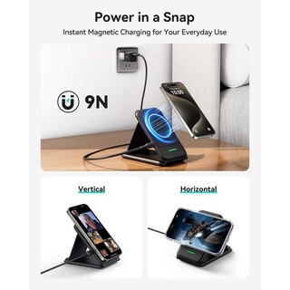 Foto 5 | Foto 5 | Cargador Inalámbrico Iniu Magnético Plegable Rápido Para Iphone Airpods Y Iwatch Series Pro