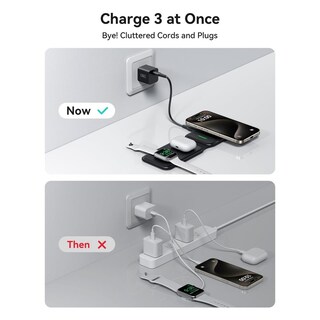 Foto 6 | Foto 6 | Cargador Inalámbrico Iniu Magnético Plegable Rápido Para Iphone Airpods Y Iwatch Series Pro