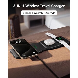 Foto 7 | Foto 7 | Cargador Inalámbrico Iniu Magnético Plegable Rápido Para Iphone Airpods Y Iwatch Series Pro