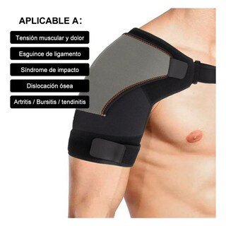 Foto 3 | Foto 3 | Hombrera De Neopreno Belug Con Punta Ortopédica Ajustable Negro