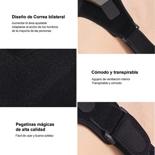 Foto 4 | Foto 4 | Hombrera De Neopreno Belug Con Punta Ortopédica Ajustable Negro