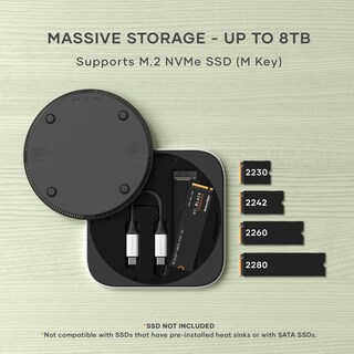 Foto 8 | Foto 8 | Carcasa Ssd Nvme Usb4 Satechi Plateado Compatible Con Thunderbolt 5/4 Para Mac Mini