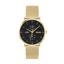 Reloj Hugo Para Hombre Style 1530458 Mesh 40mm Multifunción
