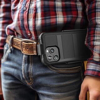 Foto 8 | Foto 8 | Funda Serie Falcon Encased Negra Antigolpes Magnética Compatible Con Magsafe Para Iphone 15 Pro Max
