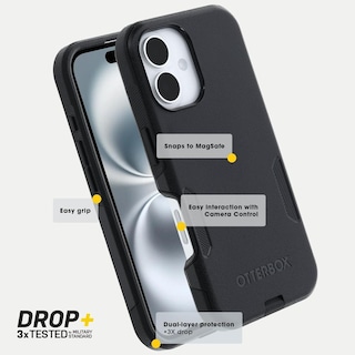 Foto 2 | Foto 2 | Funda Para Iphone 16 Otterbox Negro Commuter Series