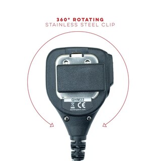 Foto 5 | Foto 5 | Micrófono De Altavoz Btech Qhm22 Platino Para Radio Baofeng Kenwood Ip54 Series