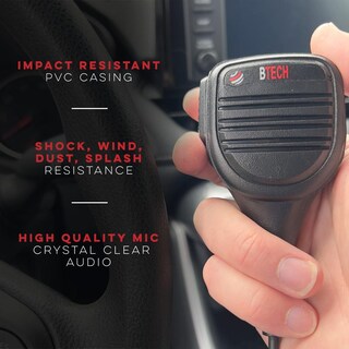 Foto 6 | Foto 6 | Micrófono De Altavoz Btech Qhm22 Platino Para Radio Baofeng Kenwood Ip54 Series