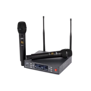 Foto 1 | Foto 1 | Sistema De Micrófonos Inalámbricos De Mano Dual Monoprice Uhf 200-channel 262 Foot Stage Right Serie