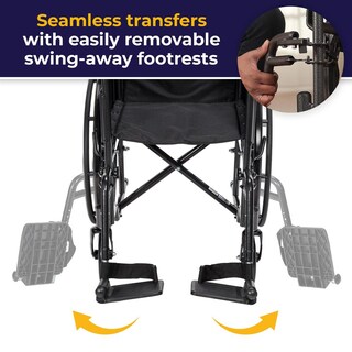 Foto 5 | Foto 5 | Silla De Ruedas Drive Medical Plata Con Brazos Completos Y Reposapiés Extraíble