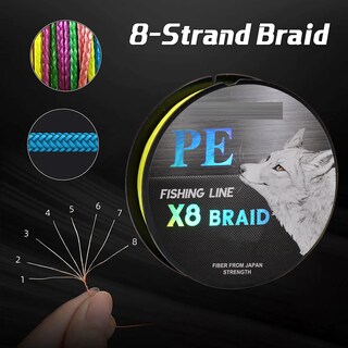 Foto 2 | Foto 2 | Línea Trenzada Belug Cuerda Pesca 8 Hilados 300 M 30l