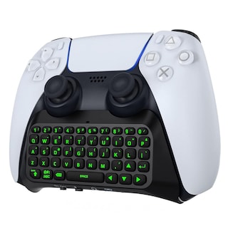 Foto 1 | Foto 1 | Teclado Retroiluminado Verde Moko Negro Para Controlador Ps5 Con Altavoz Incorporado Y Conector De A