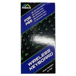 Foto 3 | Foto 3 | Teclado Retroiluminado Verde Moko Negro Para Controlador Ps5 Con Altavoz Incorporado Y Conector De A