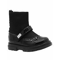 Bota De Invierno Karsten 42103-2 Charol Negro Calientitas Para Niña Negro