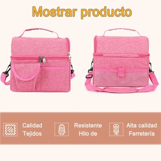 Foto 2 | Foto 2 | Bolsa De Almuerzo Belug Lonchera Térmica Para Hombre O Mujer Rosa