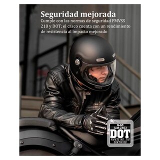 Foto 4 | Foto 4 | Casco Para Moto Ilm Z503 Integral Negro Mate Moteros