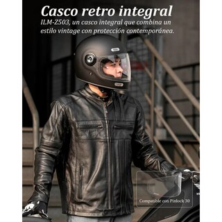 Foto 5 | Foto 5 | Casco Para Moto Ilm Z503 Integral Negro Mate Moteros
