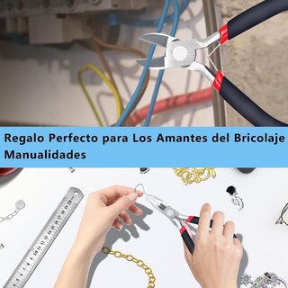 Foto 5 | Foto 5 | Juego De 8 Alicates Para Hacer Joyas Kit De Pinzas Para Bisuteria Punta Corte Engarce Plana Herram