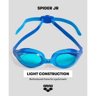 Foto 6 | Foto 6 | Anteojos De Natación Arena Azul Gris Lentes De Espejo Antivaho Para Niñas Y Niños