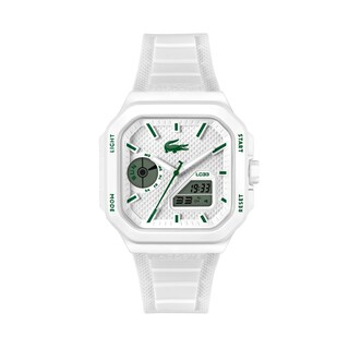 Foto 1 | Foto 1 | Reloj Lacoste Para Hombre Lc33 Square 2011506 Silicón 35mm 3 Manecillas Con Esfera Blanca