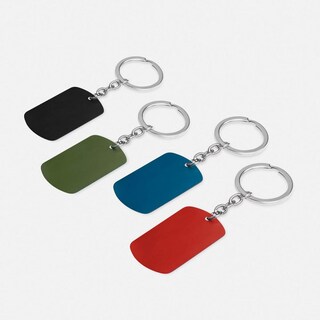 Foto 1 | Foto 1 | Paquete 250 Piezas Llavero Metálico Tipo Placa Militar Satinada-zentrix