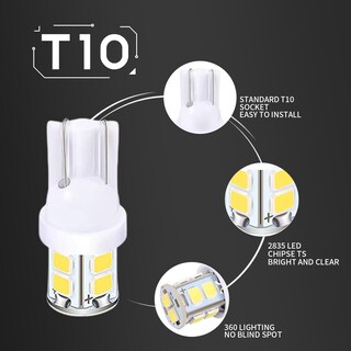 Foto 4 | Foto 4 | Kit De Bombillas Led Para Auto Gkmow T10 31mm 42mm Interior Blanco - Venta Internacional.