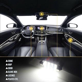 Foto 6 | Foto 6 | Kit De Bombillas Led Para Auto Gkmow T10 31mm 42mm Interior Blanco - Venta Internacional.