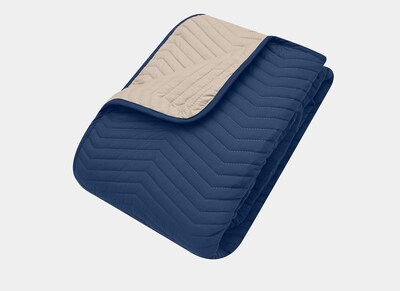 Foto 2 | Foto 2 | Set Colcha Corta Y Funda Dalfiori Okapi Marino-arena Queen Size