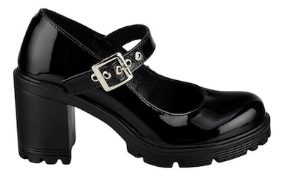 Foto 1 | Foto 1 | Zapato Tacón Hebilla Dama Green Love Tres Reyes Charol-negro Charol 26.5 Mx