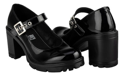 Foto 2 | Foto 3 | Zapato Tacón Hebilla Dama Green Love Tres Reyes Charol-negro Charol 26.5 Mx