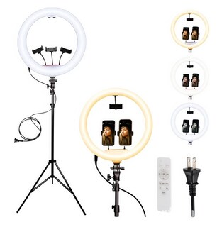 Foto 1 | Foto 1 | Aro De Luz Led De 22 Pulgadas 3 Efectos De Luz Con Control Remoto y Tripie de 2 Metros.