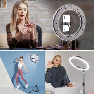 Foto 5 | Foto 5 | Aro De Luz Led De 22 Pulgadas 3 Efectos De Luz Con Control Remoto y Tripie de 2 Metros.