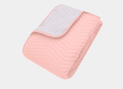 Foto 2 | Foto 2 | Set Colcha Corta Y Funda Dalfiori Okapi Rosa-plata Matrimonial