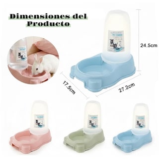 Foto 7 | Foto 7 | Cm-top Bebedero Y Comedero Automático Para Mascotas 2 En 1 De Color Azul