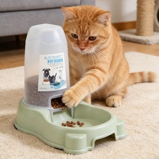 Foto 3 | Foto 3 | Cm-top Bebedero Y Comedero Automático Para Mascotas 2 En 1 De Color Verde