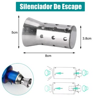 Foto 3 | Foto 3 | Silenciador De Escape Xtellar Redondo Soldadura Escama De Pescado – Fibra De Carbono