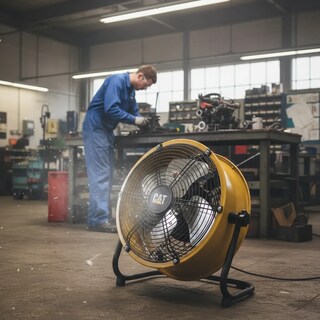 Foto 4 | Foto 4 | Ventilador De Movimiento Caterpillar/ Amarillo Alta Potencia 22.83 Cm 60 Amarillo Plata Aluminio 3