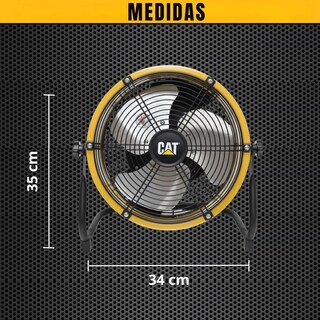 Foto 5 | Foto 5 | Ventilador De Movimiento Caterpillar/ Amarillo Alta Potencia 22.83 Cm 60 Amarillo Plata Aluminio 3