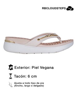 Foto 3 | Foto 3 | Sandalias Con Plataforma Exterior Piel Vegana Color Beige Para Mujer De Rbcollection