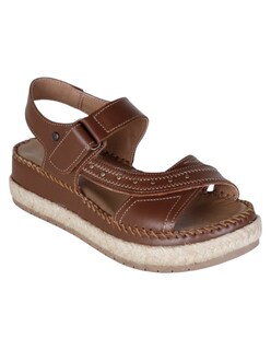 Foto 2 | Foto 2 | Sandalias Con Plataforma Exterior Piel Color Café Para Mujer De Rbcollection