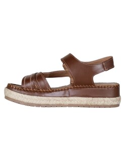 Foto 4 | Foto 4 | Sandalias Con Plataforma Exterior Piel Color Café Para Mujer De Rbcollection