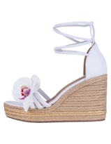 Sandalias Con Plataforma Exterior Piel Vegana Color Blanco Para Mujer De Rbcollection