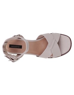 Foto 4 | Foto 4 | Sandalia Con Tacón Exterior Piel Vegana Color Blanco Para Mujer De Rbcollection