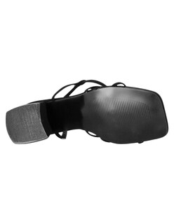 Foto 5 | Foto 5 | Sandalia Con Tacón Exterior Gamuza Sintética Color Negro Para Mujer De Rbcollection