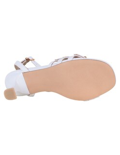 Foto 5 | Foto 5 | Sandalia Con Tacón Exterior Piel Vegana Color Blanco Para Mujer De Rbcollection