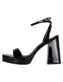 Foto 1 | Foto 1 | Sandalia Con Tacón Exterior Charol Color Negro Para Mujer De Rbcollection