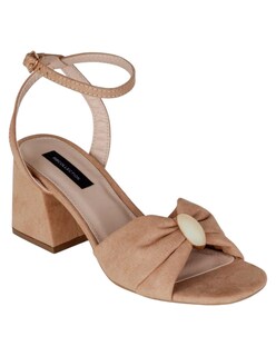 Foto 2 | Foto 2 | Sandalia Con Tacón Exterior Gamuza Color Café Para Mujer De Rbcollection