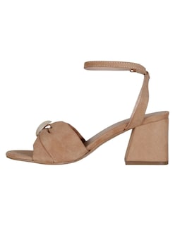 Foto 4 | Foto 4 | Sandalia Con Tacón Exterior Gamuza Color Café Para Mujer De Rbcollection