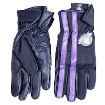 Guantes Para Moto Punto Extremo Stripes Protecciones Dama Purpura Moteros