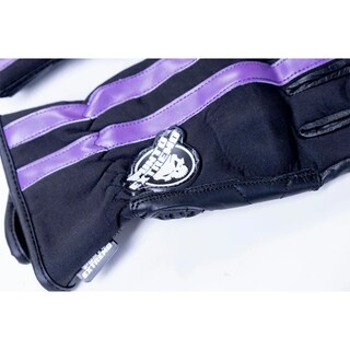 Foto 5 | Foto 5 | Guantes Para Moto Punto Extremo Stripes Protecciones Dama Purpura Moteros